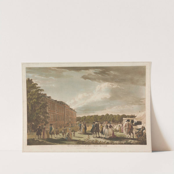 The Encampment in the Museum Garden (1783) by Paul Sandby