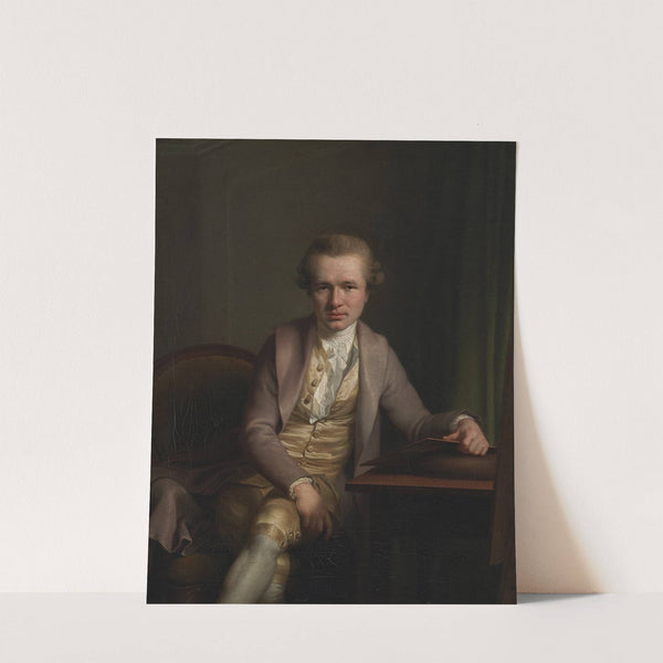 The Engraver Johann Friderich Clemens at his Work Table by Jens Juel