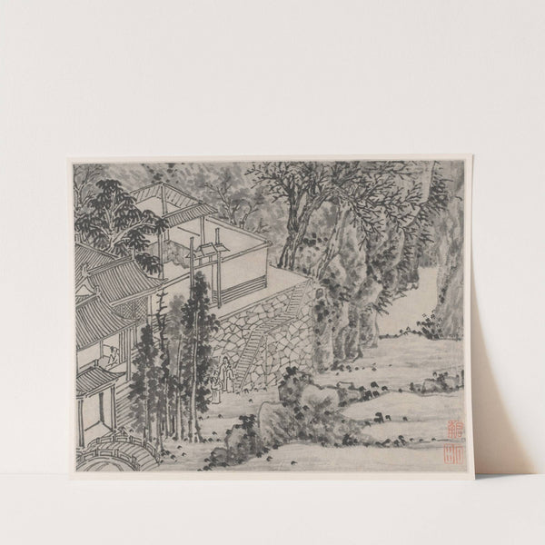 The Enlightened Stone Retreat by Shen Zhou