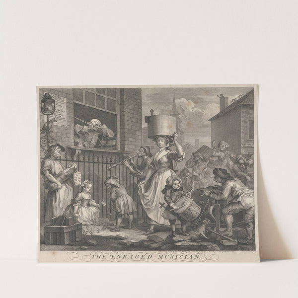 The Enraged Musician by William Hogarth