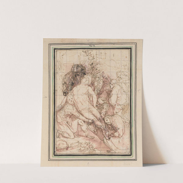 The Entombment by Giovanni de' Vecchi