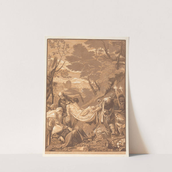 The Entombment (after Jacopo Bassano) (1739) by John Baptist Jackson