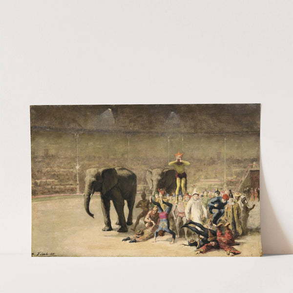 The Entrance of The Clowns (1881) by Émile Friant