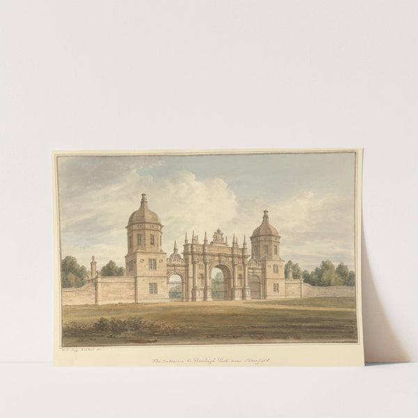 The Entrance to Burleigh park near Stamford by John Buckler