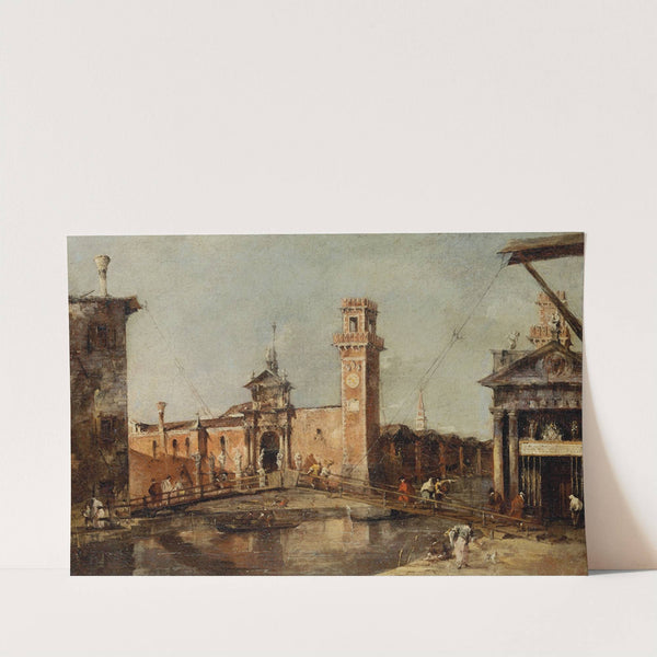 The Entrance to the Arsenal in Venice by Francesco Guardi