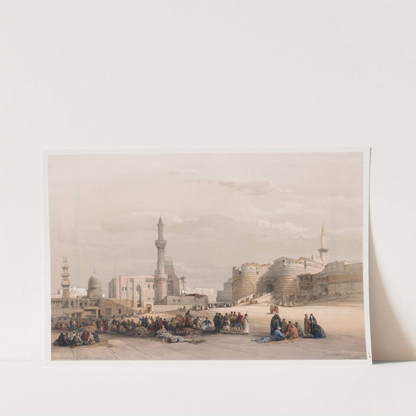 The entrance to the Citadel of Cairo. (1846-1849) by David Roberts
