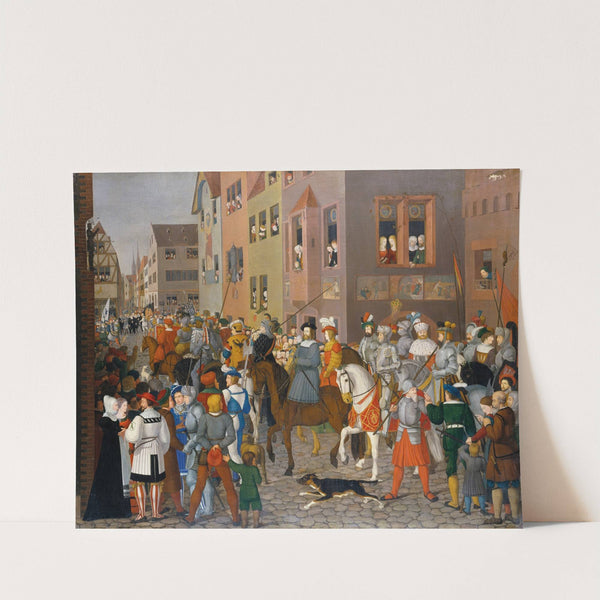 The Entry Of King Rudolf Of Habsburg Into Basel In 1273 by Franz Pforr