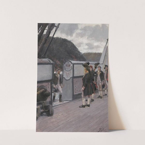 The Escape Of Arnold On The British Sloop-Of-War 'vulture' by Howard Pyle