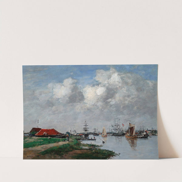 The Escaut River in Antwerp (ca. 1871–74) by Eugène Boudin