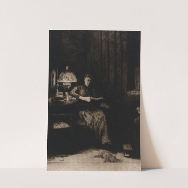 The Evening Lamp (ca. 1887-1893) by Julian Alden Weir