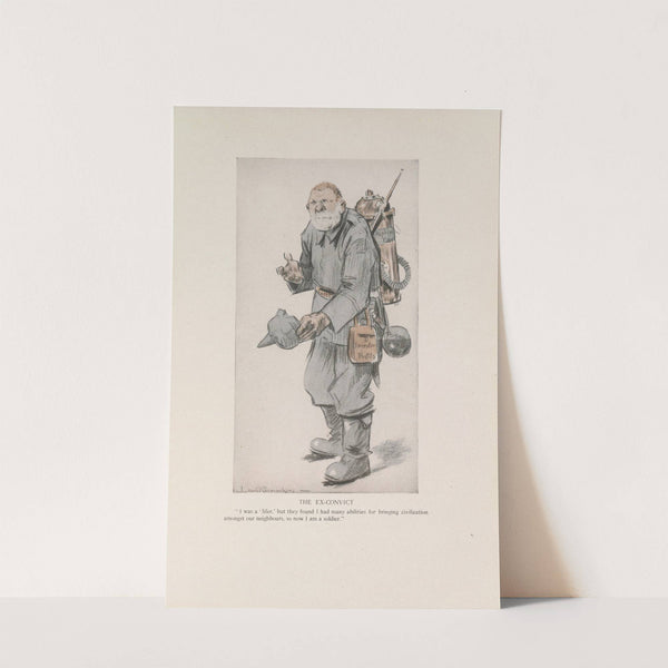 The Ex-convict (1916-1917) by Louis Raemaekers