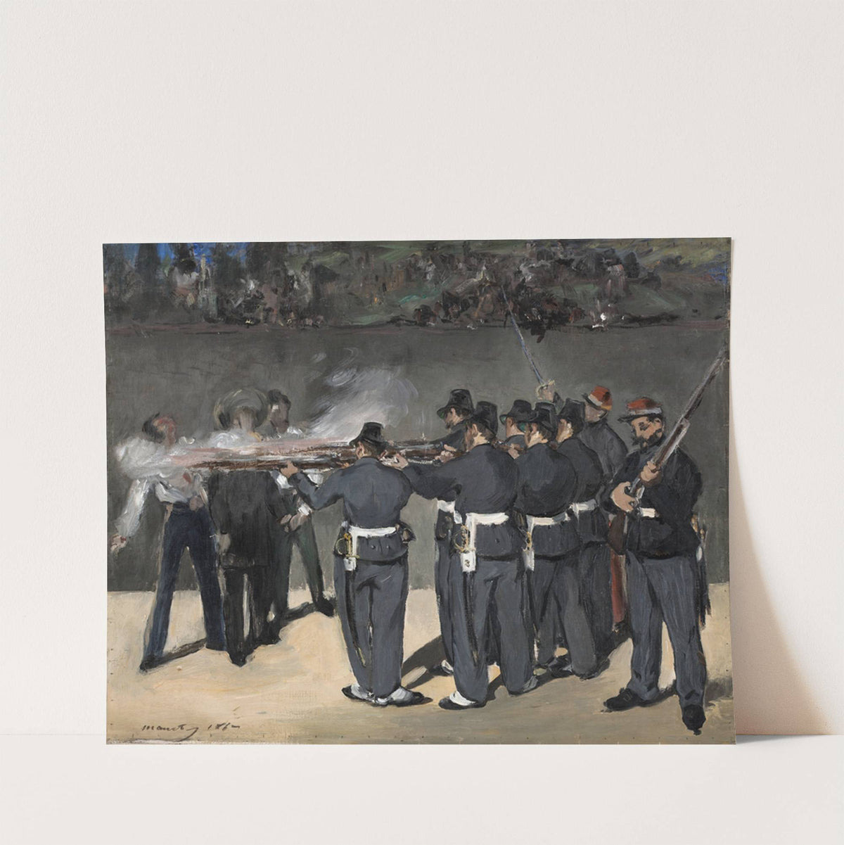 The Execution Of Emperor Maximilian (1867) by Édouard Manet