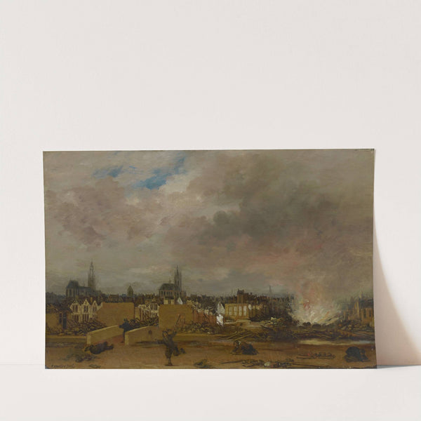 The Explosion of the Powder Magazine in Delft, 1654 by Egbert van der Poel