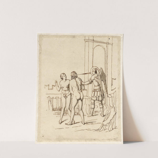 The expulsion from Paradise, after a fresco in the Camposanto at Pisa by David Humbert de Superville