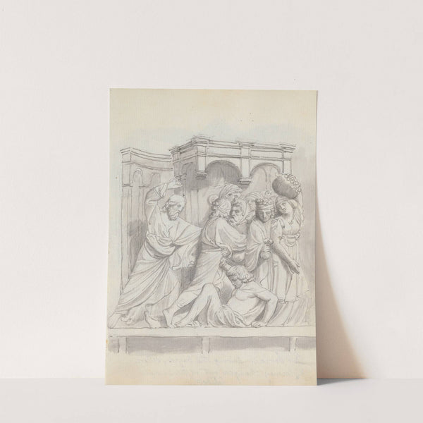 The Expulsion of the Money Changers, from Lorenzo Ghiberti's Baptistery Doors, Florence by John Flaxman