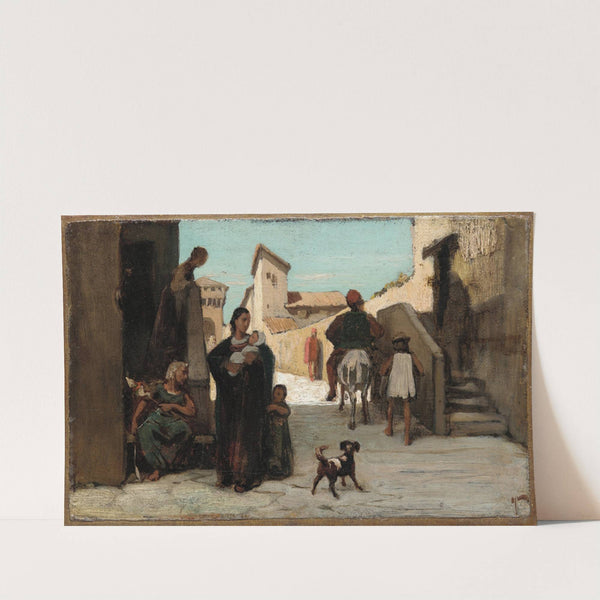 The Fable of the Miller, His Son, and the Donkey No. 4 (ca. 1867–68) by Elihu Vedder