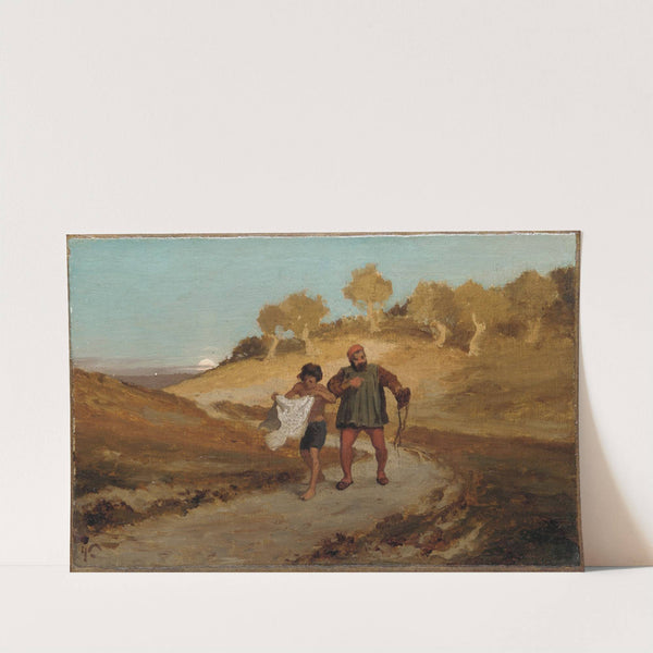 The Fable of the Miller, His Son, and the Donkey No. 8 (ca. 1867–68) by Elihu Vedder