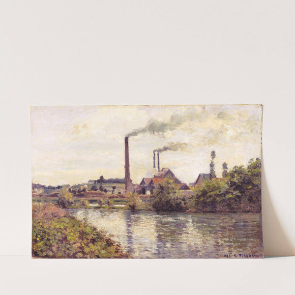 The Factory at Pontoise by Camille Pissarro