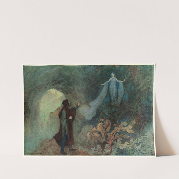 The Fairy appearing to the Prince in the Grotto by Warwick Goble