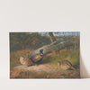 The Fallen Beech- A Cock And Three Hen Pheasants With A Wasp (1886) by Archibald Thorburn