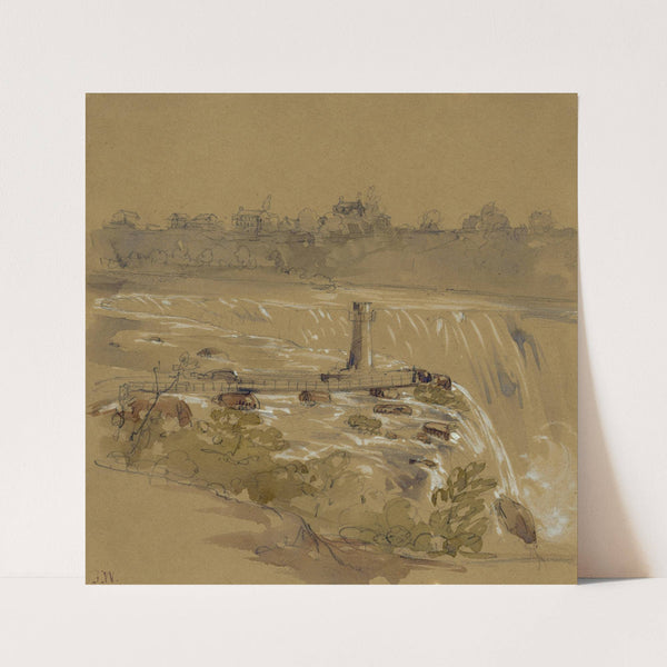 The falls of Niagara from Goat Island (1853) by George Wallis