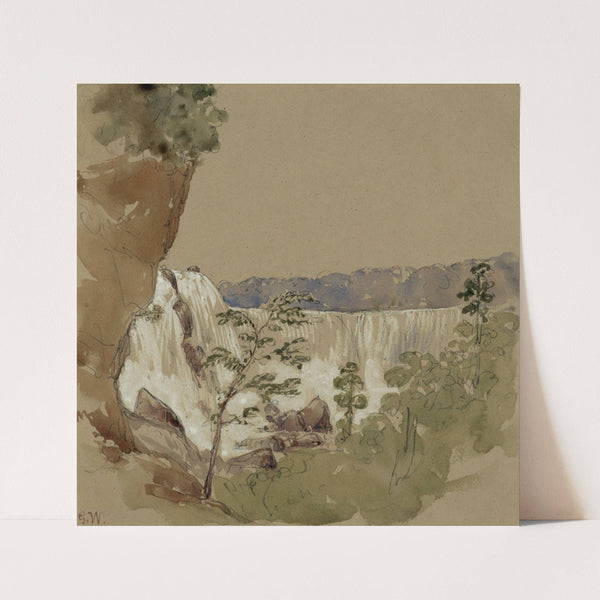 The falls of Niagara from near Biddles Stairs (1853) by George Wallis