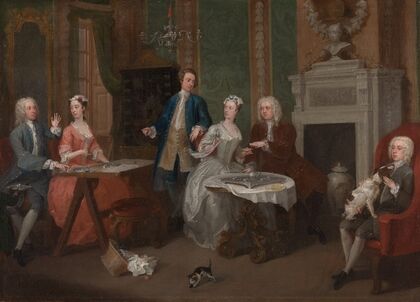 The Family of John, 2nd Duke of Montagu and an Attendant