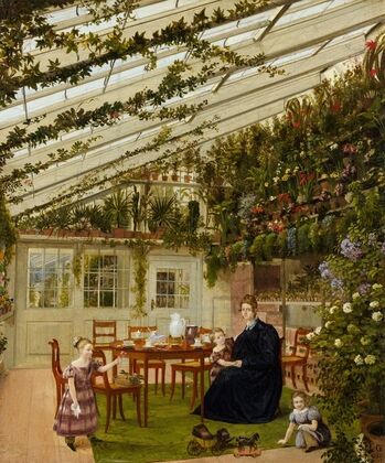 The Family of Mr. Westfal in the Conservatory