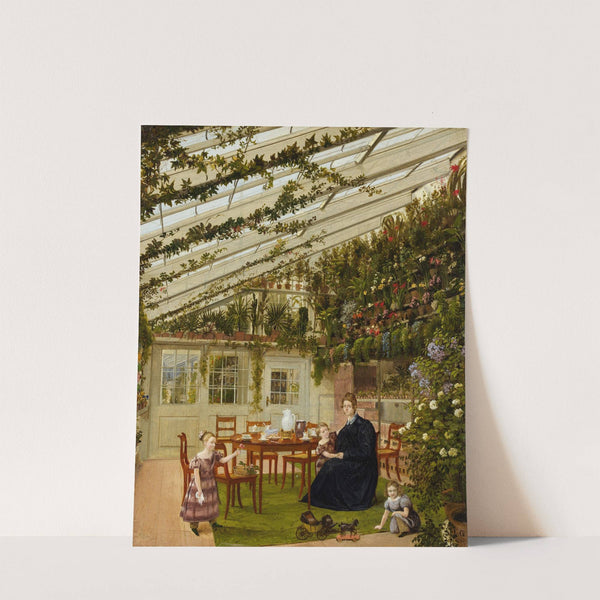 The Family of Mr. Westfal in the Conservatory by Eduard Gaertner