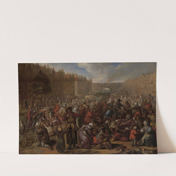 The Famished People after the Relief of the Siege of Leiden (1574 - 1629) by Otto van Veen