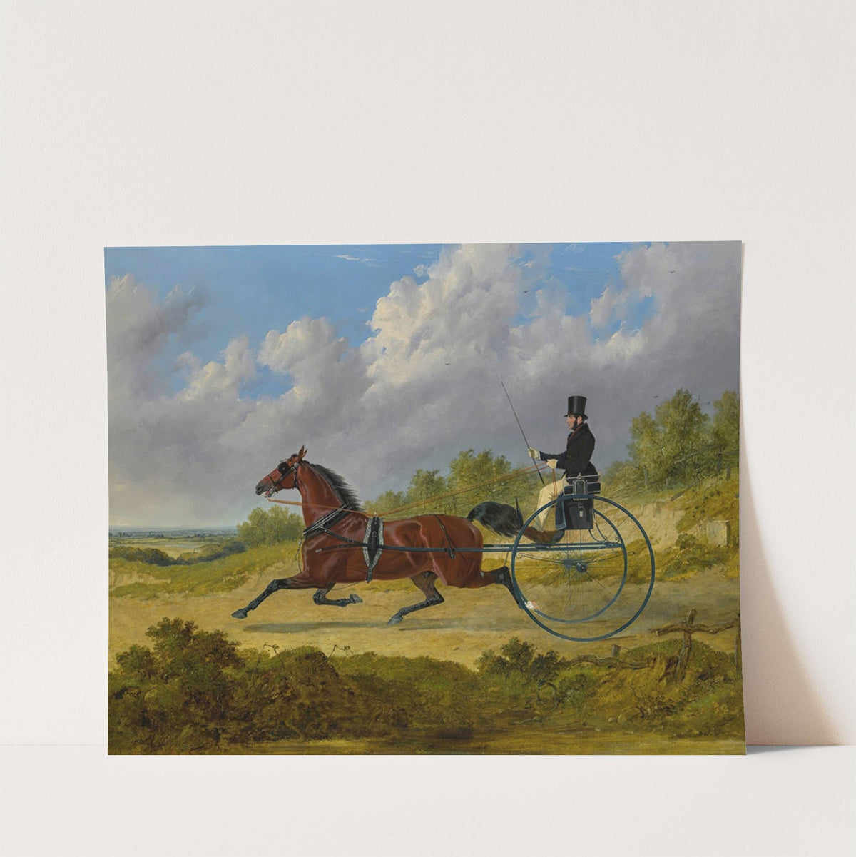 The Famous Trotter Confidence Drawing A Gig by John Frederick Herring Snr.