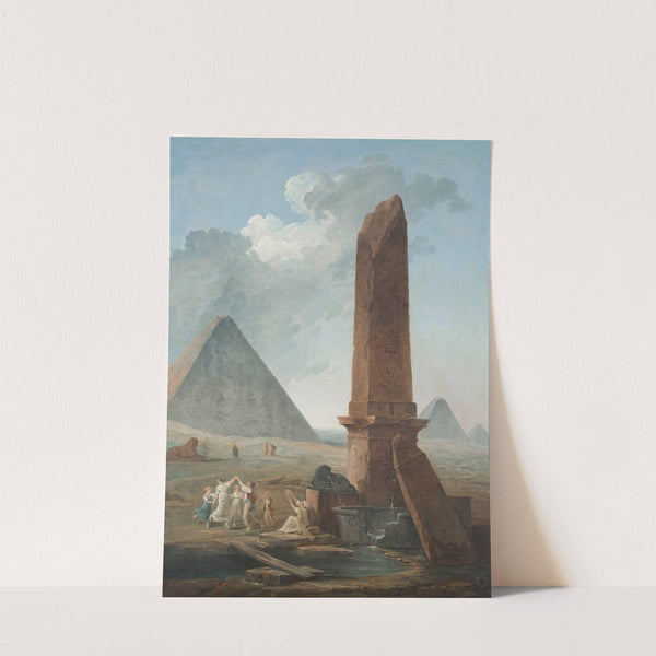 The Farandole amidst Egyptian Monuments by Hubert Robert