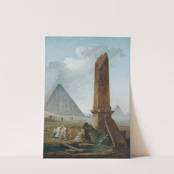 The Farandole Amidst Egyptian Monuments by Hubert Robert