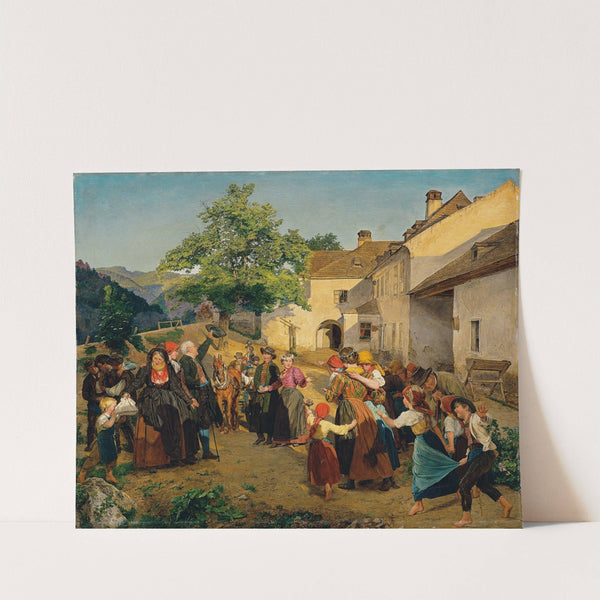 The farewell of the bride from her parents’ home (1860) by Ferdinand Georg Waldmüller