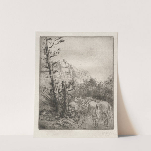 The Farm on the Hill (c. 1857–1911) by Alphonse Legros