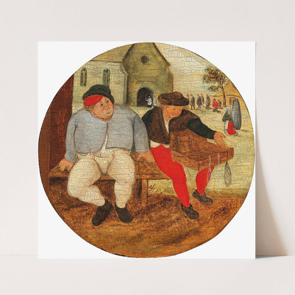 The Fat Peasant and the Merchant by Pieter Brueghel The Younger