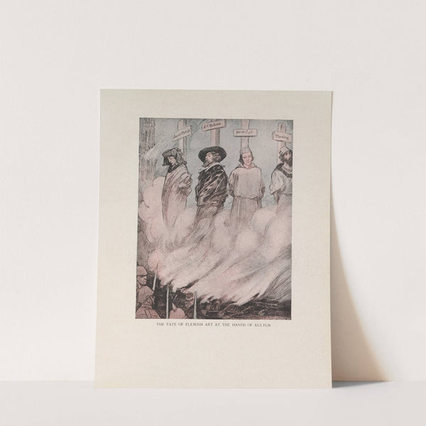 The Fate of Flemish Art at the Hands of Kultur (1916-1917) by Louis Raemaekers