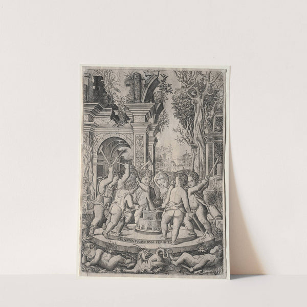 The Fate of the Evil Tongue (c. 1507) by Nicoletto da Modena