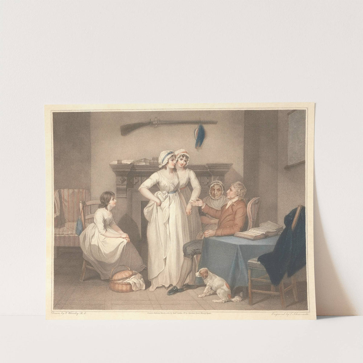 The Father’s Admonition (1801) by Francis Wheatley