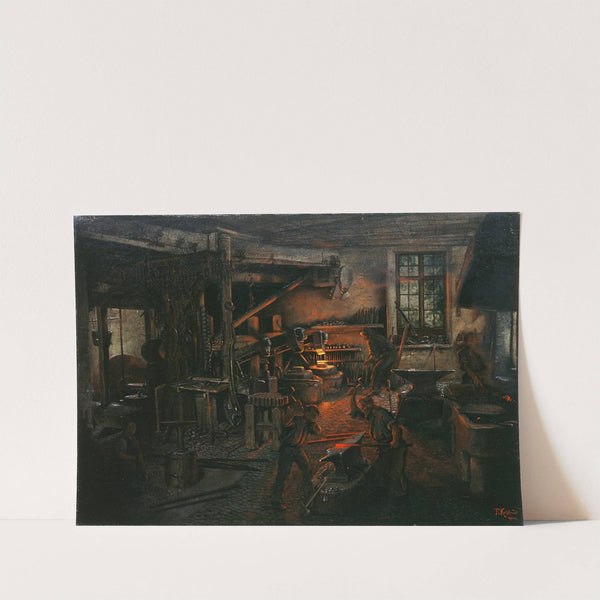 The Fauler Hammer Mill in Falkensteig (1904) by Fritz Kohlund