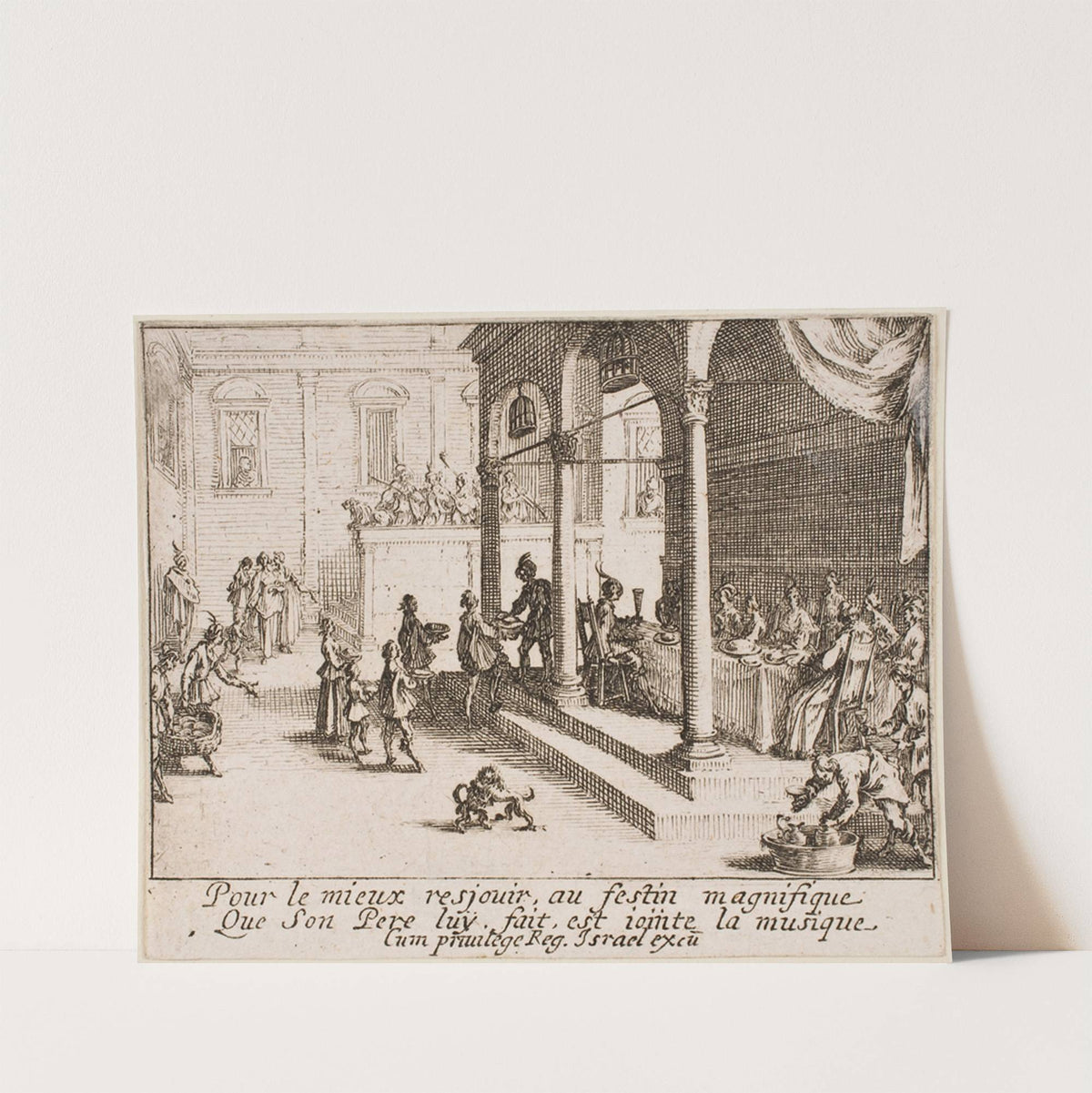 The Feast (1635) by Jacques Callot