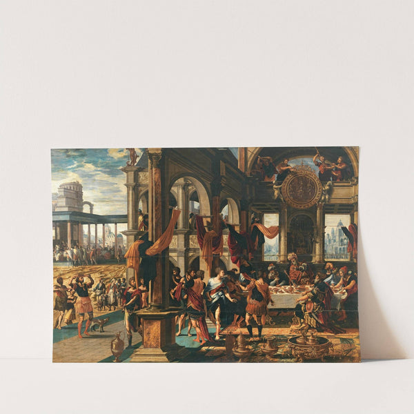 The Feast of Ahasuerus (Esther 1, 1–12) by The Master of Paul and Barnabas