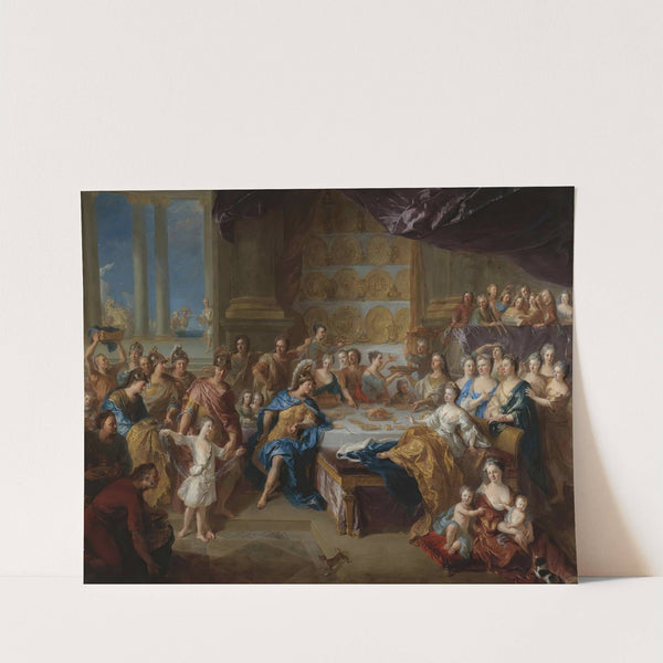 The Feast Of Dido And Aeneas; An Allegorical Portrait Of The Family Of The Duc And Duchesse Du Maine by Jean-François de Troy