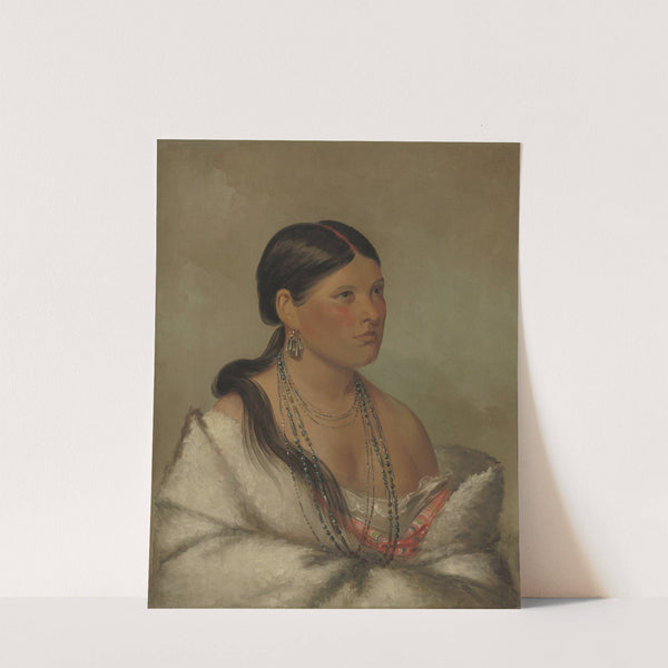 The Female Eagle - Shawano by George Catlin