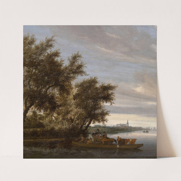 The Ferry (1657) by Salomon van Ruysdael