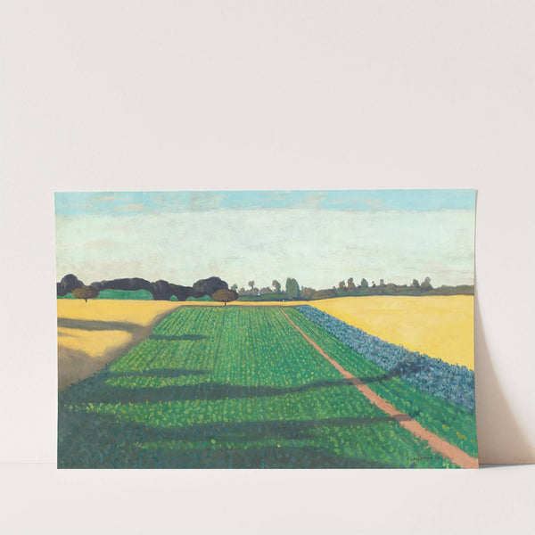 The Fields, Plateau Of Red Cross (1914) by Félix Vallotton