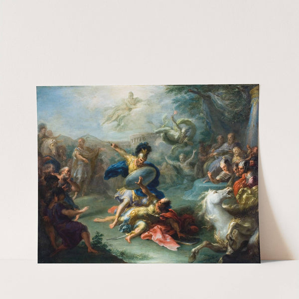 The Fight Between Aeneas and King Turnus, From Virgil’s Aeneid (Circa 1700) by Giacomo Del Po
