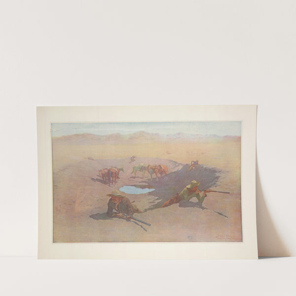 The Fight for the Water Hole (1903) by Frederic Remington