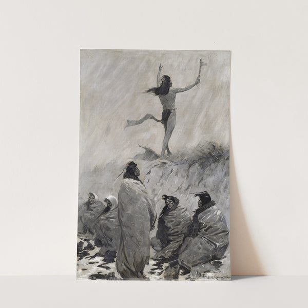 The Fire Eater Raised His Arms To The Thunder Bird (C. 1900) by Frederic Remington