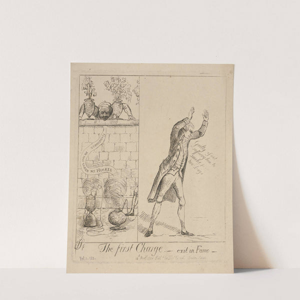 The first charge. Exit in fumo (1788) by James Sayers